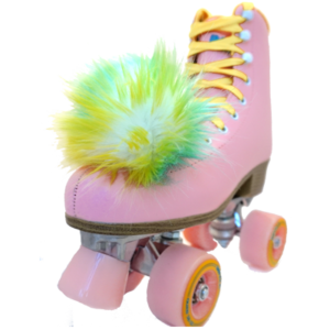 80s roller skates with matching Pom poms  Childhood memories, Memories,  Childhood